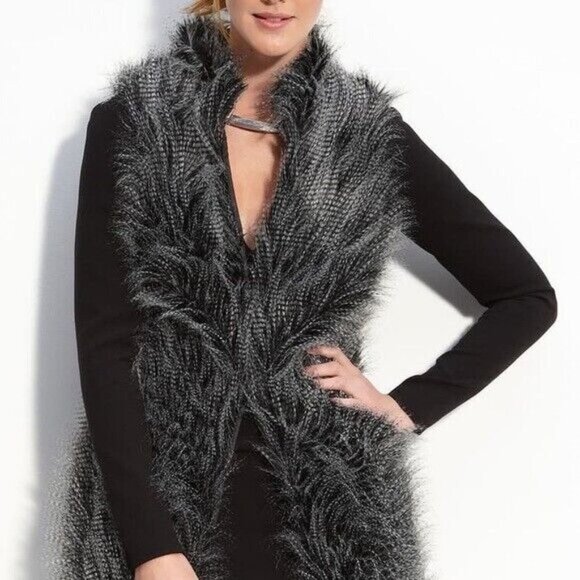 Michael Kors Jackets & Blazers - Michael Kors Faux  Raccoon Fur Vest Grey Size S
